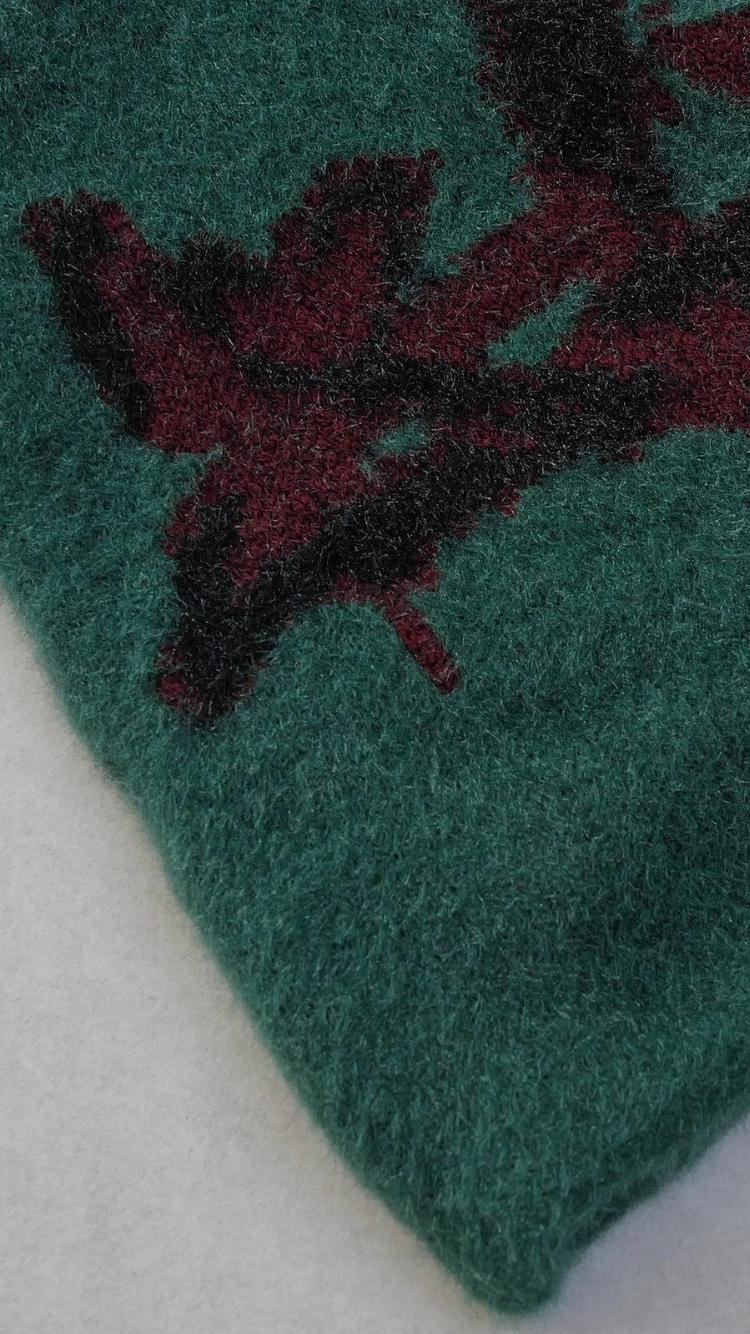 CHAOSMARK MOHAIR BEANIE GREEN)